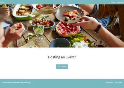 Custom portal for Bring a Plate